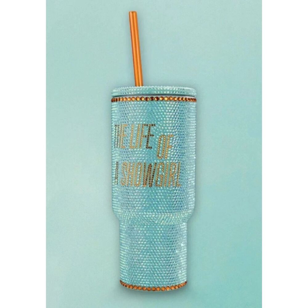 NWOT OFFICIAL Taylor Swift Life of a Showgirl Glitter Tumbler 30 oz Mint Green